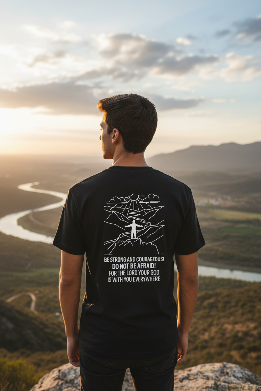 Be Strong and Courageous T-skjorte