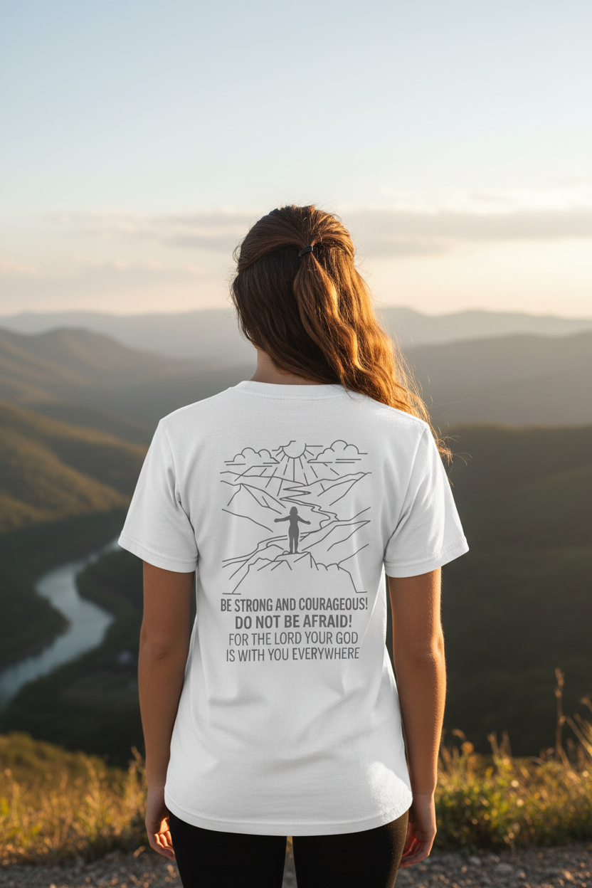 Be Strong and Courageous T-skjorte