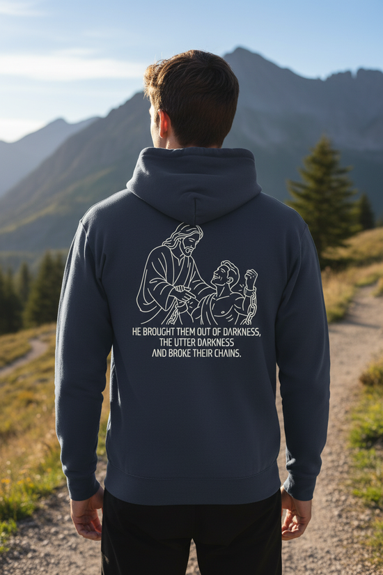 He Brought Them Out of Darkness Hoodie