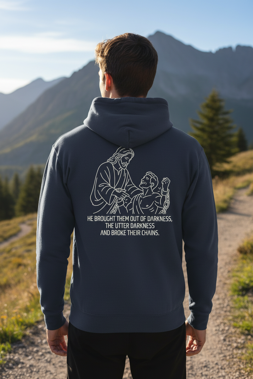 He Brought Them Out of Darkness Hoodie