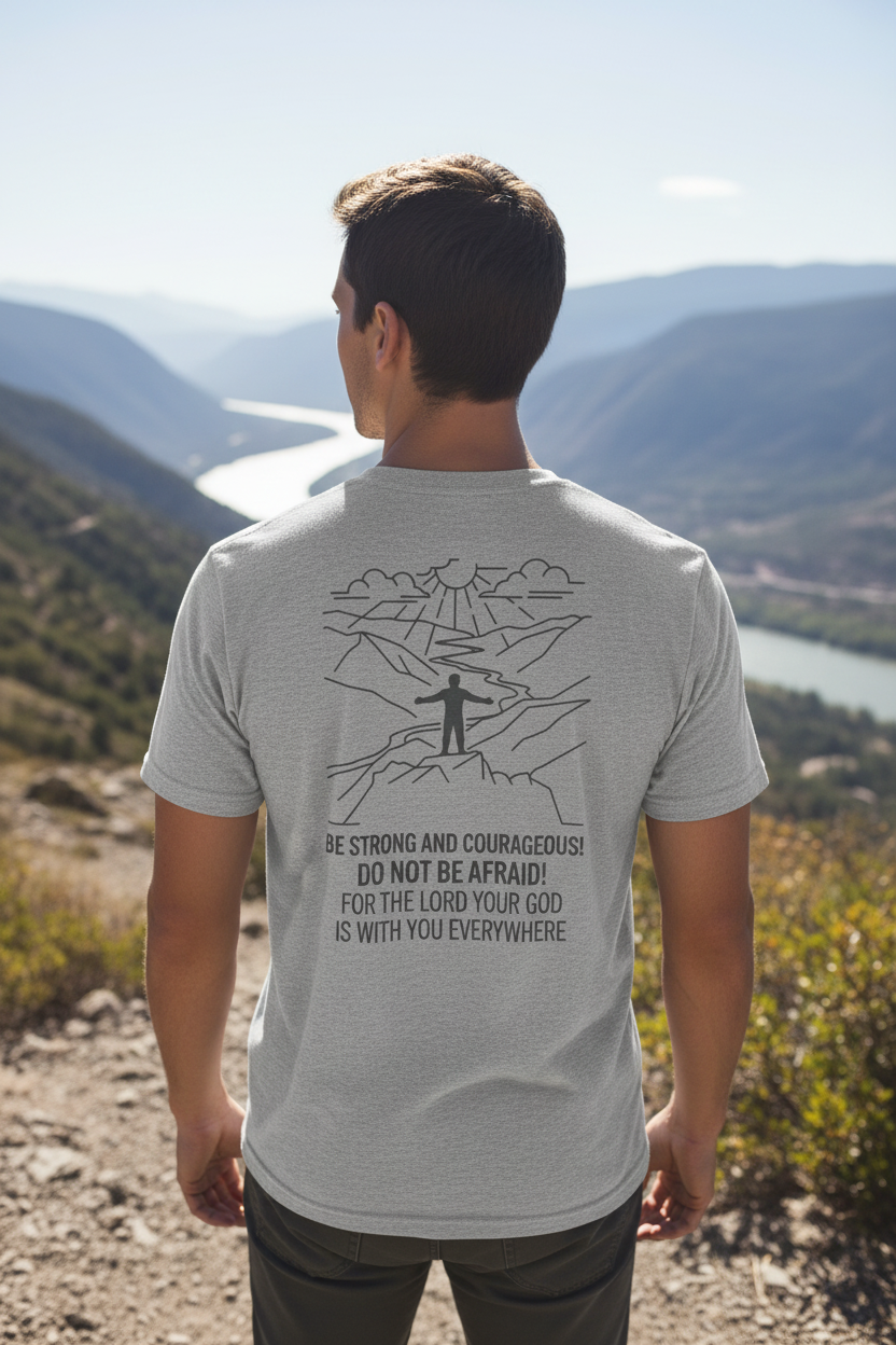 Be Strong and Courageous T-skjorte