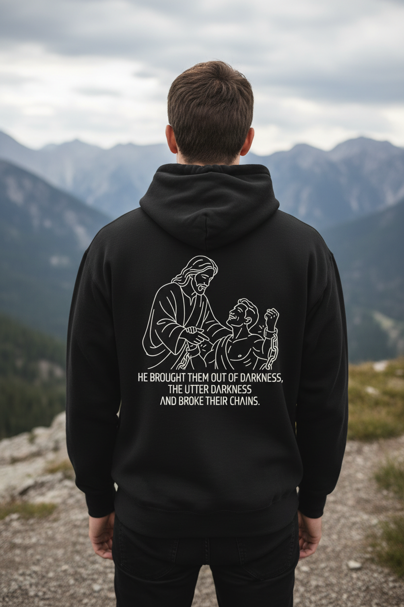 He Brought Them Out of Darkness Hoodie