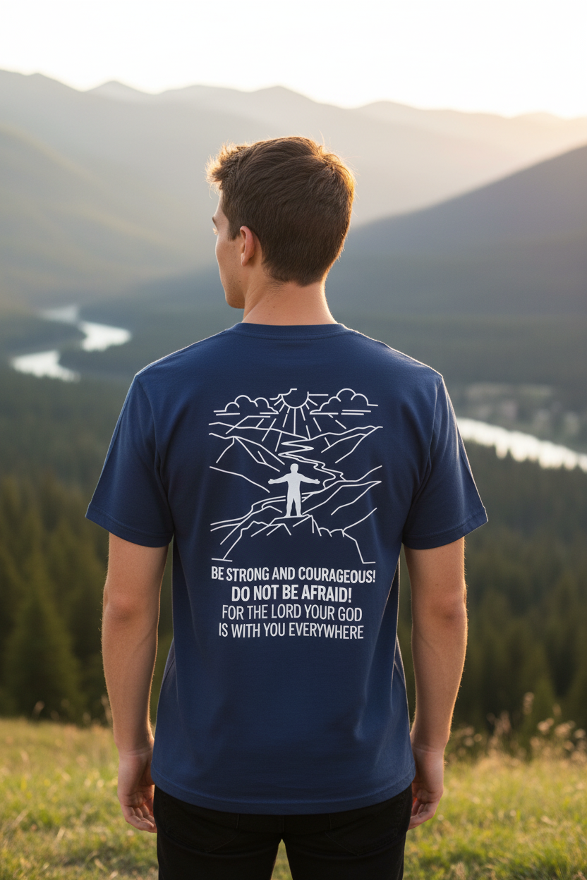 Be Strong and Courageous T-skjorte