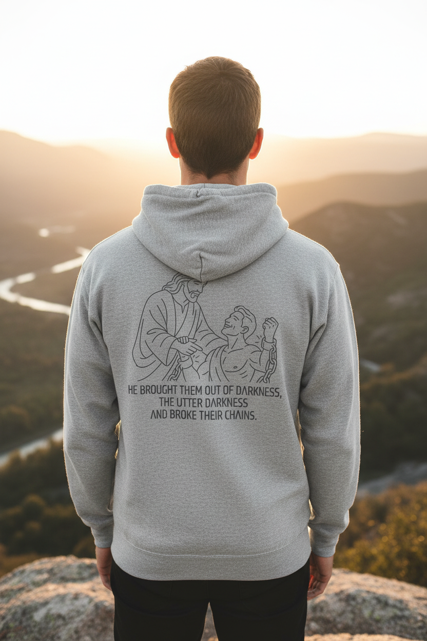 He Brought Them Out of Darkness Hoodie