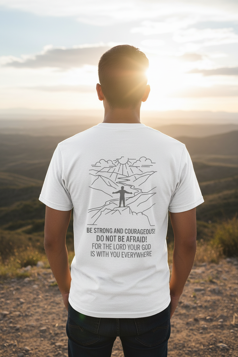 Be Strong and Courageous T-skjorte
