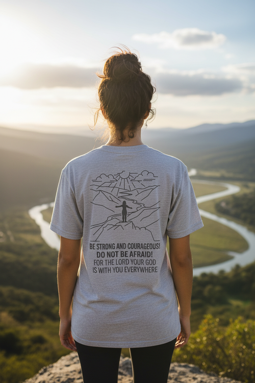 Be Strong and Courageous T-skjorte