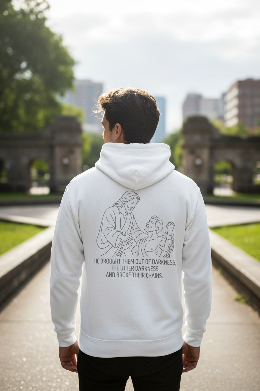 He Brought Them Out of Darkness Hoodie