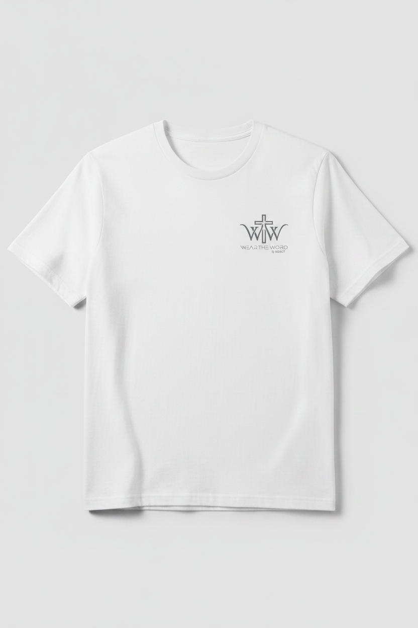 Wear the Word T-Skjorte hvit forside