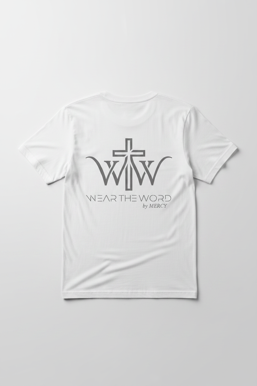 Wear the Word T-Skjorte hvit bakside