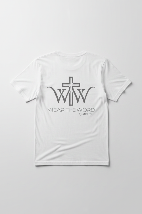 Wear the Word T-Skjorte hvit bakside