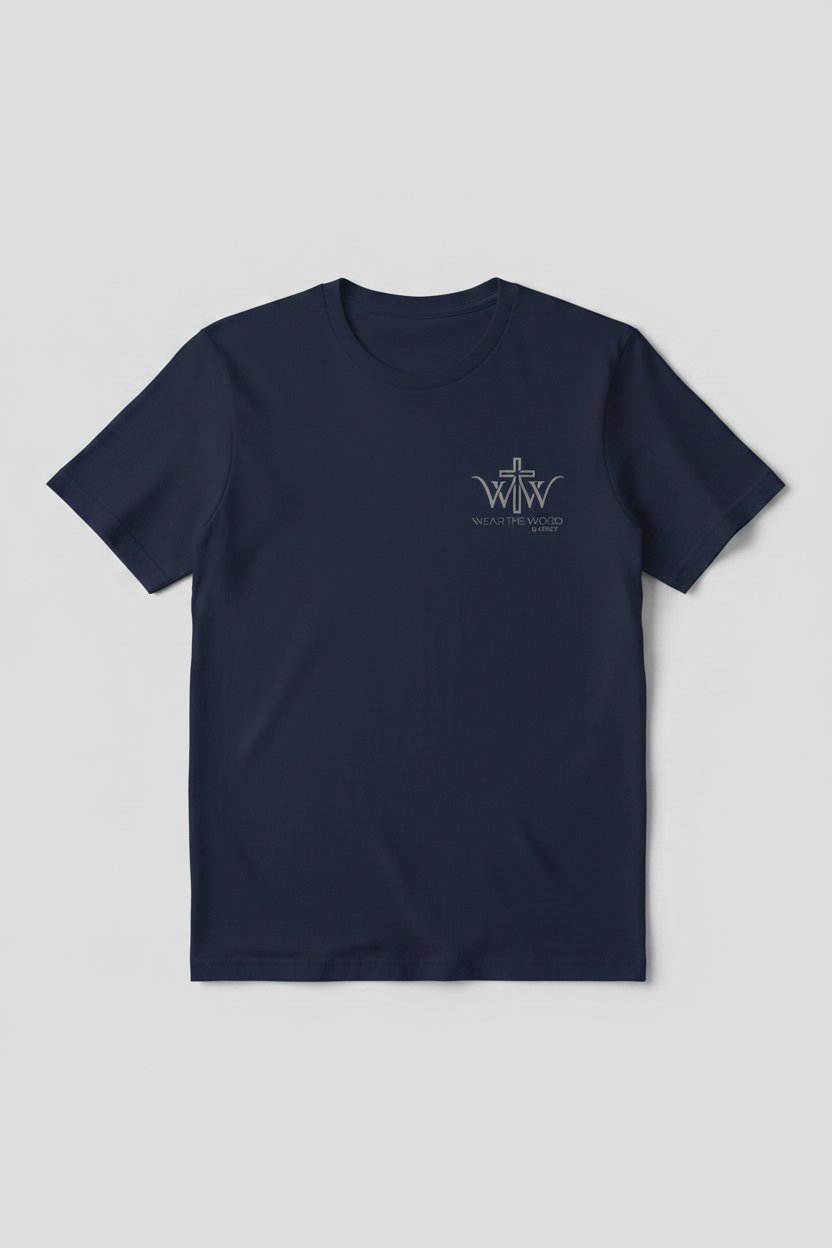Wear the Word T-Skjorte navy blue forside