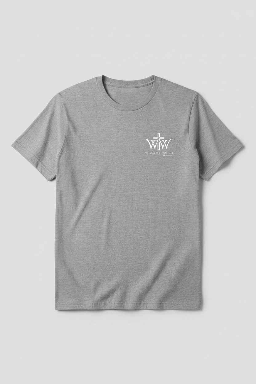 Wear the Word T-Skjorte grå forside