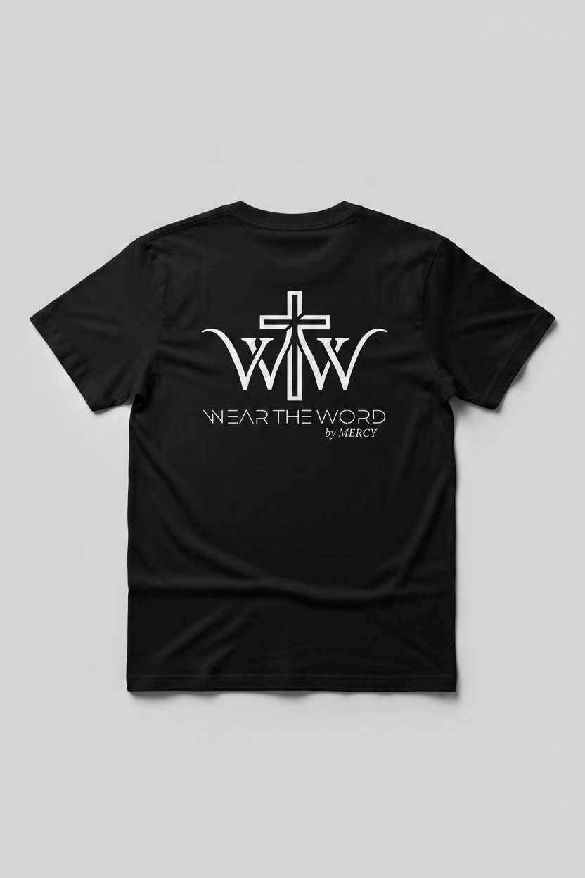 Wear the Word T-Skjorte sort bakside